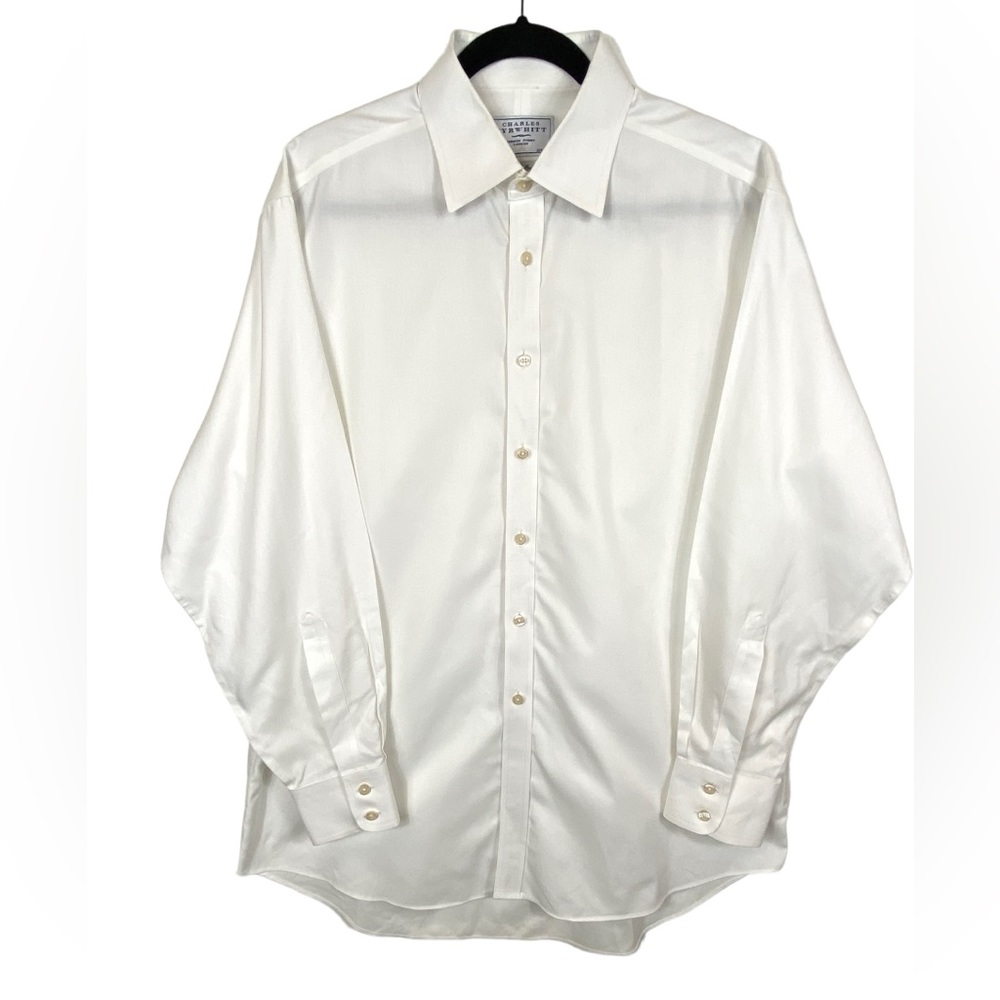 Charles Tyrwhitt Men's Long Sleeve Button Down White Shirt Non-Iron 16.5/34 - Picture 1 of 11